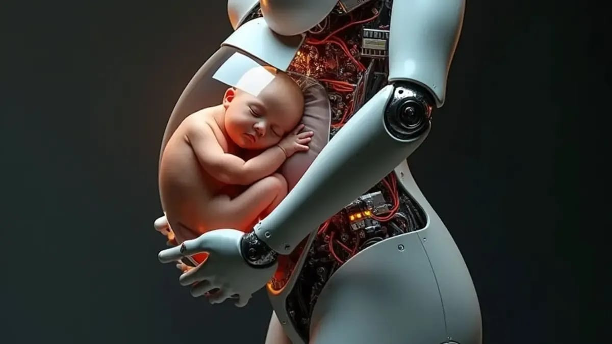China apresenta o primeiro robô gestante do planeta