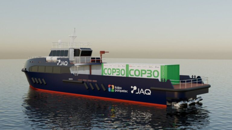 Barco a hidrogênio desenvolvido pela GWM é lançado na COP30