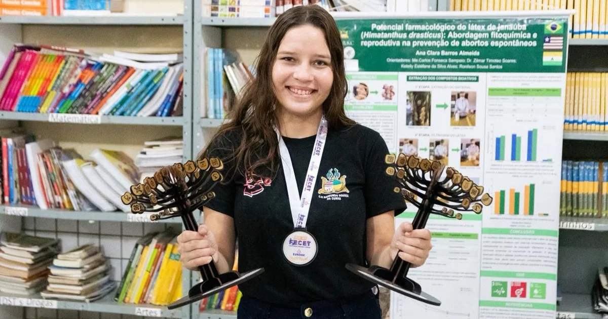 Estudante do Nordeste conquista feira científica com pesquisa sobre propriedades medicinais da janaúba e representará o Brasil nos Estados Unidos