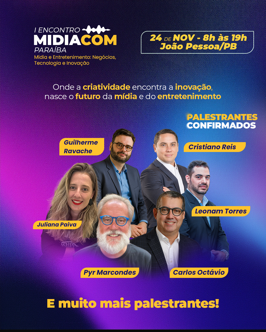 I Encontro MIDIACOM Paraíba celebra aniversário da entidade que representa os radiofusores paraibanos
