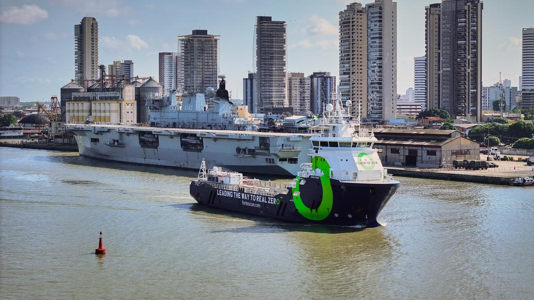 Navio a amônia aporta em Belém antes da COP30, destacando transporte marítimo sustentável