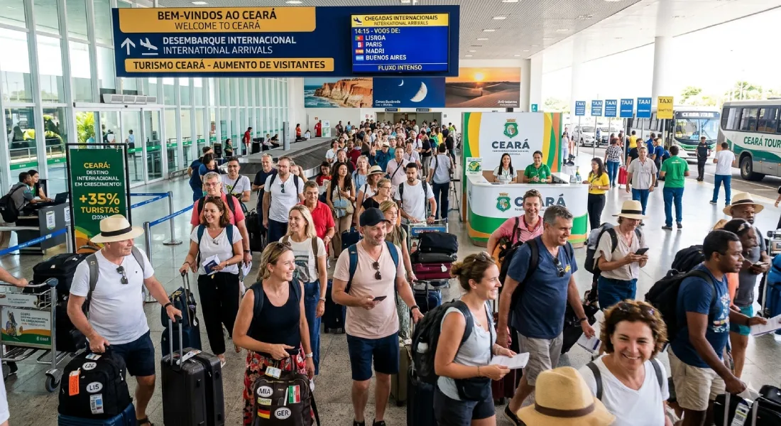 Crescimento de 43% no turismo do Ceará no primeiro trimestre de 2026 atrai mais visitantes da Europa