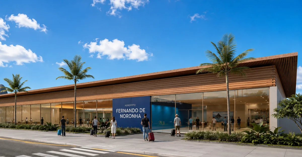 Aeroporto de Fernando de Noronha amplia fluxo de passageiros e fortalece turismo premium